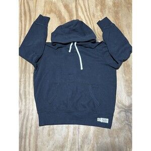 polo ralph lauren hoodie black pullover Knit Men M @i7 Kangaroo Pocket